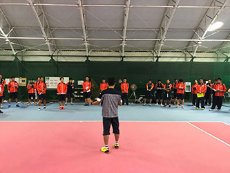 テニススクール社員コーチ研修