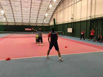 テニススクール社員コーチ研修